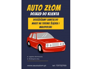 Złomowanie aut - Profesjonalnie i Legalnie Śląsk, Małopolska