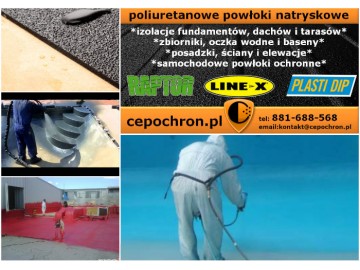 Baseny, Oczka Wodne, Hydroizolacje - LINE-X !!