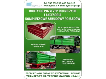 burty do przyczep – producent – transport caly kraj 81