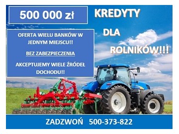 Dofinansowanie gospodarstw rolnych! Nawet 500 000 zł!