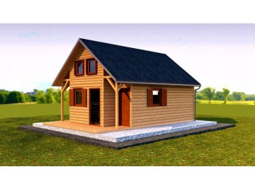 Domek drewniany letniskowy całoroczny 4m/5m 20mm