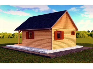 drewniany domek caloroczny 4m x 6m grubosc desek 20mm 3