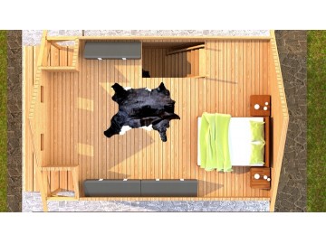 drewniany domek caloroczny letniskowy 5m7m 1520 5