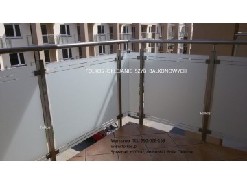 folie na balkon zoliborz oklejanie szyb folia 6