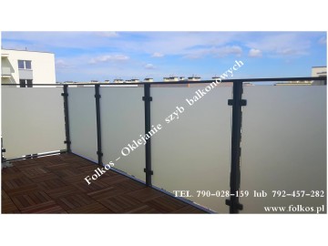 folkos folia matowa na szyby balkonowe 6