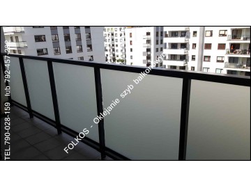 Folia matte frost Exterior -Folia na szklany Balkon Nowy Dwór M