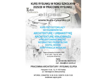 Kurs Rysunku Architektura zapisy na rok szkolny 2025/2026