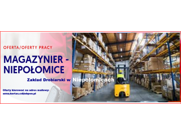 Magazynier - Niepołomice