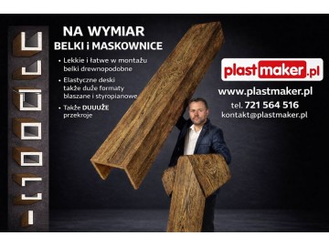 MASKOWNICE na wymiar - belki dekoracyjne DREWNOPODOBNE