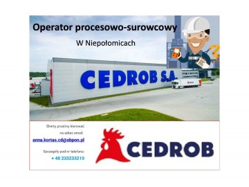 Operator procesowo-surowcowy w Niepołomicach