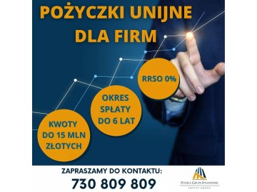 Pożyczki Unijne inwestycyjne i rozwojowe