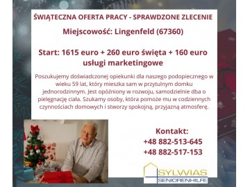 Praca dla Opiekunki Osób starszych w Niemczech