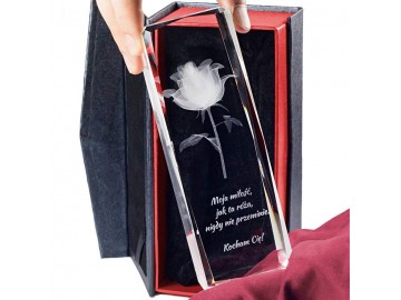 roza 3d kwiat milosci z twoja dedykacja prezent dla niej 4