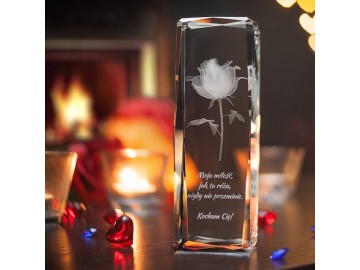 roza 3d kwiat milosci z twoja dedykacja prezent dla niej 6