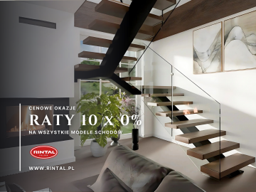 Schody na raty 10 × 0% - piękno i jakość dostępne od ręki!