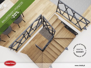 W kwietniu poręcze i balustrady do schodów -20%!