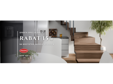 Schody z rabatem 15%