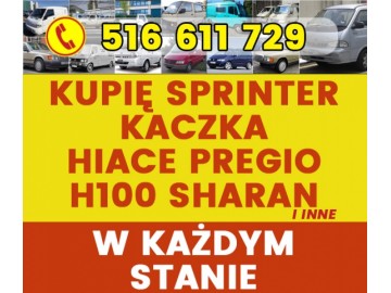 skup mb sprinter kaczka hiace hyundai h100 gotowka 2