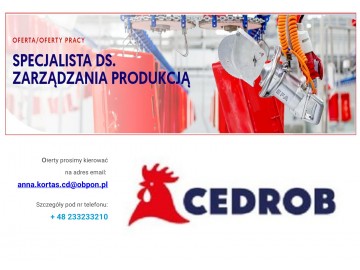 Specjalista ds. Zarządzania Produkcją Ujazdówek