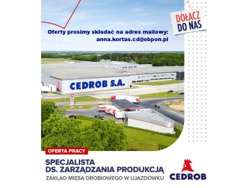 Specjalista ds. Zarządzania Produkcją Ujazdówek