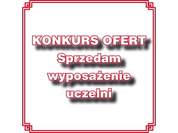 Sprzedaż wyposażenia uczelni