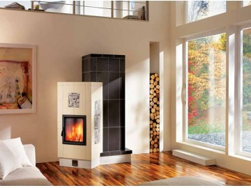 zdrowy piec kaflowy z widokiem ognia 5